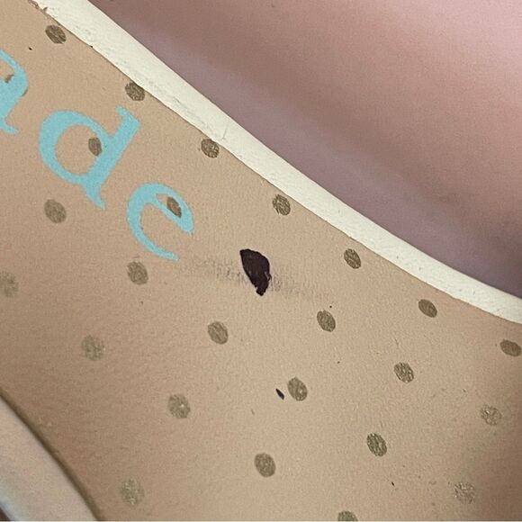 NIB Kate Spade Rosa Pearly Stud Ankle-strap Block Heels Ivory Parchment Size 6.5 - Picture 6 of 13